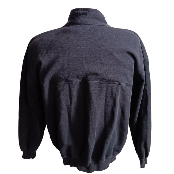 Large Vintage 90's Sweatshirt BIG RED Nebraska Cornhuskers Half-Zip Pullover USA - Picture 9 of 10